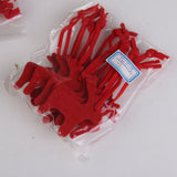 Maxbell 10 x Fawn Deer Shape Felt Christmas Trees Ornament Decor Hanger Craft Red