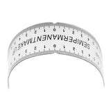 Maxbell 4xEyebrow Grooming Stencil Shaper Ruler Measure Tool Makeup Reusable White