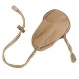 Maxbell Outdoor EDC Airsoft Tactical Nylon Mini Small Money Bag Key Pouch Holder Tan
