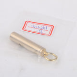 Maxbell 6xOutdoor Vintage Survival Brass EDC Key Chain Pendant Whistle First Aid Tool
