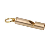 Maxbell 6xOutdoor Vintage Survival Brass EDC Key Chain Pendant Whistle First Aid Tool
