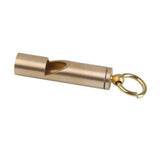 Maxbell 6xOutdoor Vintage Survival Brass EDC Key Chain Pendant Whistle First Aid Tool