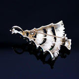 Maxbell Enamel Crystal Christmas Tree Brooch Pin Cloth Decor Xmas Jewelry Gift