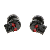 Maxbell 10xPair Motorcycle Skull License Plate Frame Bolts Screw Fastener Tools Black