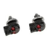 Maxbell 10xPair Motorcycle Skull License Plate Frame Bolts Screw Fastener Tools Black