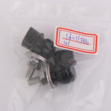 Maxbell 4pc Black & Silver 3D Skull Motorcycle License Plate Frame Bolts Fastener Screws