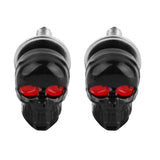 Maxbell 10xPair Motorcycle Skull License Plate Frame Bolts Screw Fastener Tools Black