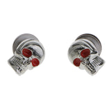Maxbell 20x1 Pair Motorcycle Skull License Plate Frame Bolts Screw Fastener Silver