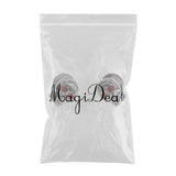 Maxbell 20x1 Pair Motorcycle Skull License Plate Frame Bolts Screw Fastener Silver