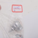 Maxbell 8x1 Pair Motorcycle Skull License Plate Frame Bolts Screw Fastener Silver