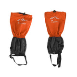 Maxbell Waterproof Outdoor Climbing Snow Legging Gaiters Leg Cover Wrap Orange Grey