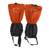 Maxbell Waterproof Outdoor Climbing Snow Legging Gaiters Leg Cover Wrap Orange Grey