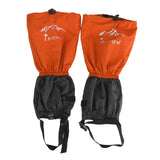 Maxbell Waterproof Outdoor Climbing Snow Legging Gaiters Leg Cover Wrap Orange Grey