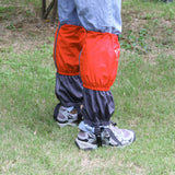 Maxbell Waterproof Outdoor Climbing Snow Legging Gaiters Leg Cover Wrap Orange Grey