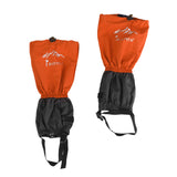 Maxbell Waterproof Outdoor Climbing Snow Legging Gaiters Leg Cover Wrap Orange Grey