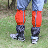 Maxbell Waterproof Outdoor Climbing Snow Legging Gaiters Leg Cover Wrap Orange Grey