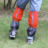 Maxbell Waterproof Outdoor Climbing Snow Legging Gaiters Leg Cover Wrap Orange Grey