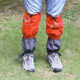 Maxbell Waterproof Outdoor Climbing Snow Legging Gaiters Leg Cover Wrap Orange Grey