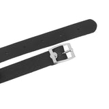 Maxbell Womens Fashion Cool Black Patent Leather Choker 1" O Ring Collar Necklace