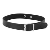 Maxbell Womens Fashion Cool Black Patent Leather Choker 1" O Ring Collar Necklace