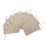 Maxbell 8x10x BUrlap Jute Drawstring Pouch Gift Bags Wedding Xmas Sack 8x10cm