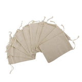 Maxbell 8x10x BUrlap Jute Drawstring Pouch Gift Bags Wedding Xmas Sack 8x10cm