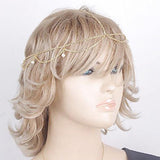 Maxbell 15xGold Layered Faux Pearl Hairband Head Chain Hair Accessories Jewelry