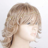 Maxbell 15xGold Layered Faux Pearl Hairband Head Chain Hair Accessories Jewelry
