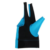 Maxbell 2pc Black & Blue Spandex Snooker Billiard Pool Cue Right Three Finger Glove