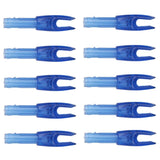 Maxbell Maxbell 10pcs Archery plastic Nock Arrow Shaft End Accessories transparent blue