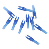 Maxbell Maxbell 10pcs Archery plastic Nock Arrow Shaft End Accessories transparent blue