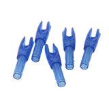 Maxbell Maxbell 10pcs Archery plastic Nock Arrow Shaft End Accessories transparent blue