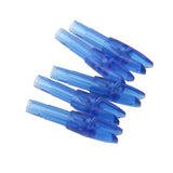 Maxbell Maxbell 10pcs Archery plastic Nock Arrow Shaft End Accessories transparent blue