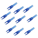 Maxbell Maxbell 10pcs Archery plastic Nock Arrow Shaft End Accessories transparent blue