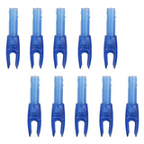 Maxbell Maxbell 10pcs Archery plastic Nock Arrow Shaft End Accessories transparent blue