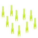 Maxbell 4x10pcs Archery plastic Nock Arrow Shaft End Accessories transparent yellow