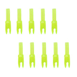 Maxbell 4x10pcs Archery plastic Nock Arrow Shaft End Accessories transparent yellow