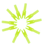 Maxbell 4x10pcs Archery plastic Nock Arrow Shaft End Accessories transparent yellow