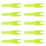 Maxbell 4x10pcs Archery plastic Nock Arrow Shaft End Accessories transparent yellow