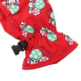 Maxbell 1 Pair Winter Warm Breathable 2-4 Years Children Kids Ski Gloves Deep Red
