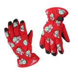 Maxbell 1 Pair Winter Warm Breathable 2-4 Years Children Kids Ski Gloves Deep Red