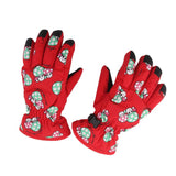 Maxbell 1 Pair Winter Warm Breathable 2-4 Years Children Kids Ski Gloves Deep Red
