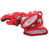 Maxbell 1 Pair Winter Warm Breathable 2-4 Years Children Kids Ski Gloves Deep Red
