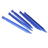 Maxbell 8x5 x Outdoor Camping Hiking Awning Aluminum Tent Pegs Stakes Nail Tools Blue