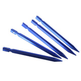Maxbell 8x5 x Outdoor Camping Hiking Awning Aluminum Tent Pegs Stakes Nail Tools Blue