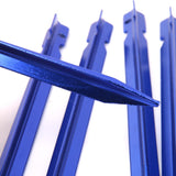 Maxbell 8x5 x Outdoor Camping Hiking Awning Aluminum Tent Pegs Stakes Nail Tools Blue
