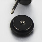 Maxbell Punk 8mm Stainless Steel Carbon Fiber Fake Cheater Ear Plugs Earrings Black