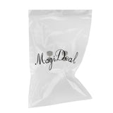 Maxbell Punk 8mm Stainless Steel Carbon Fiber Fake Cheater Ear Plugs Earrings Black