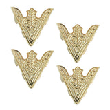 Maxbell 3x2 Pairs Blouse Shirt Metal Pointed Collar Clips Wing Tips Brooch Pin Gold