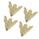 Maxbell 3x2 Pairs Blouse Shirt Metal Pointed Collar Clips Wing Tips Brooch Pin Gold